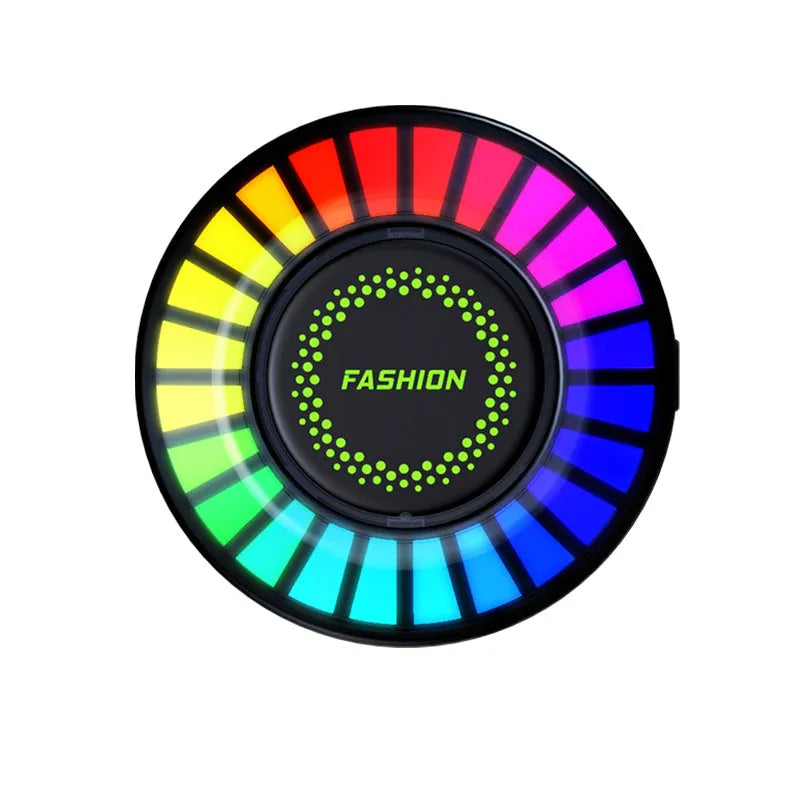 Car air vent mounted RGB rhythm atmosphere light with aromatherapy function in vehicle interior