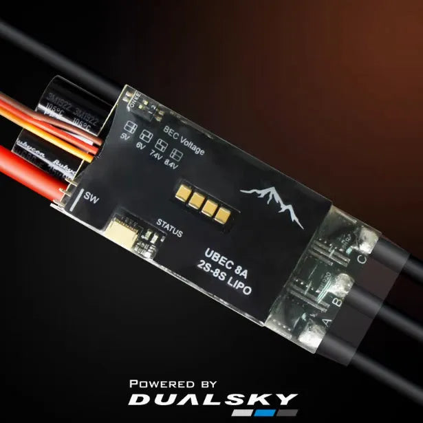 SUMMIT LIGHT fixed wing aircraft with electrical adjustment and USB LINK V2 setting card