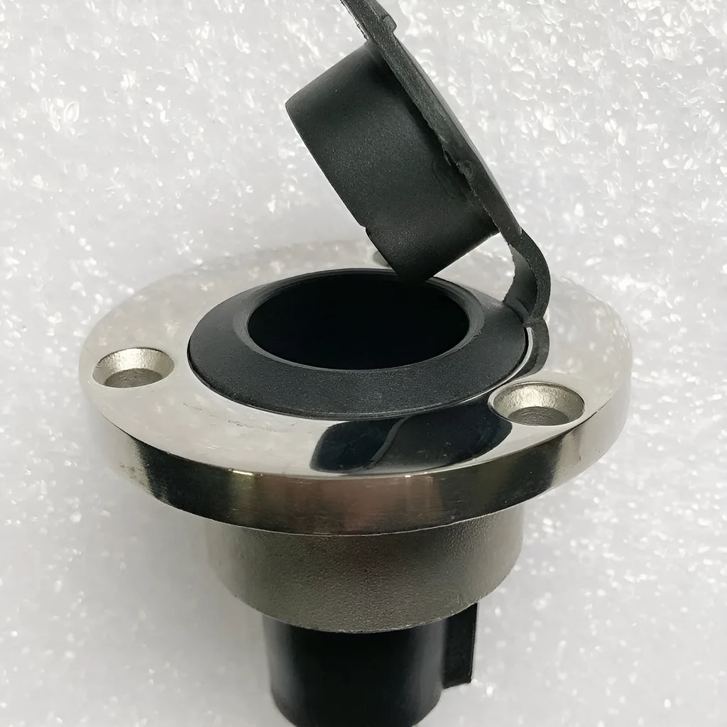 Stainless steel yacht anchor light ring lamp socket with ABS plastic components for marine navigation lighting