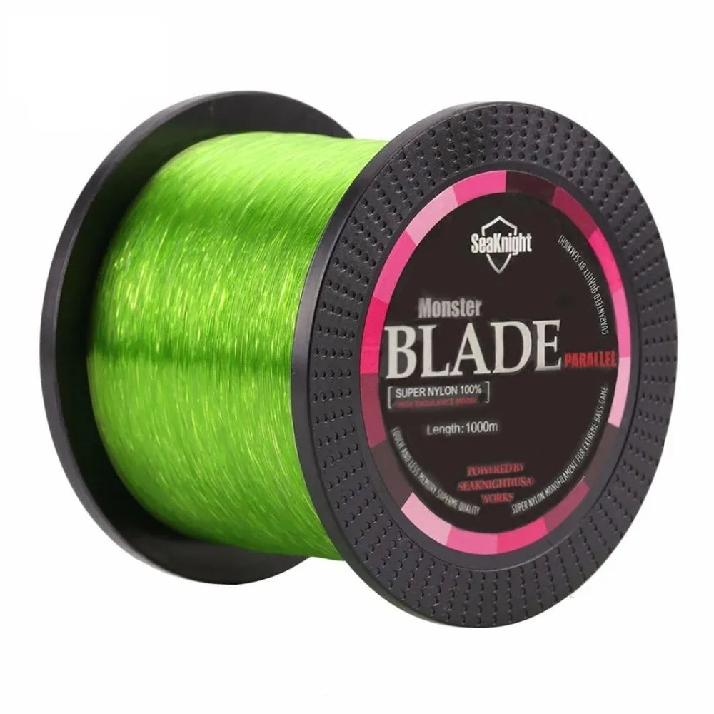 Seaknight 1000 M spool of nylon monofilament fishing line in selected colour and diameter.