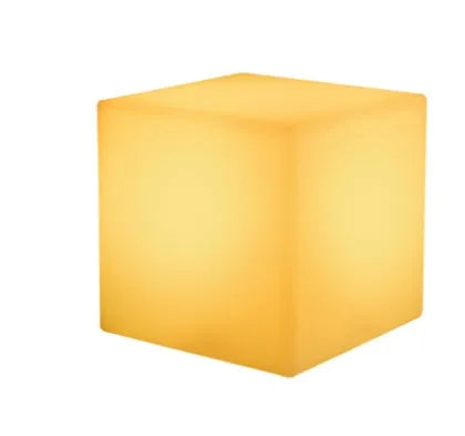 Small square seven-colour LED night light in European style, shown in 60mm and 80mm sizes.