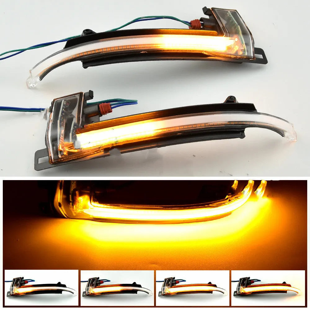 Dynamic LED mirror turn signal for Audi A4 B8 and B8.5 models in black or white finish