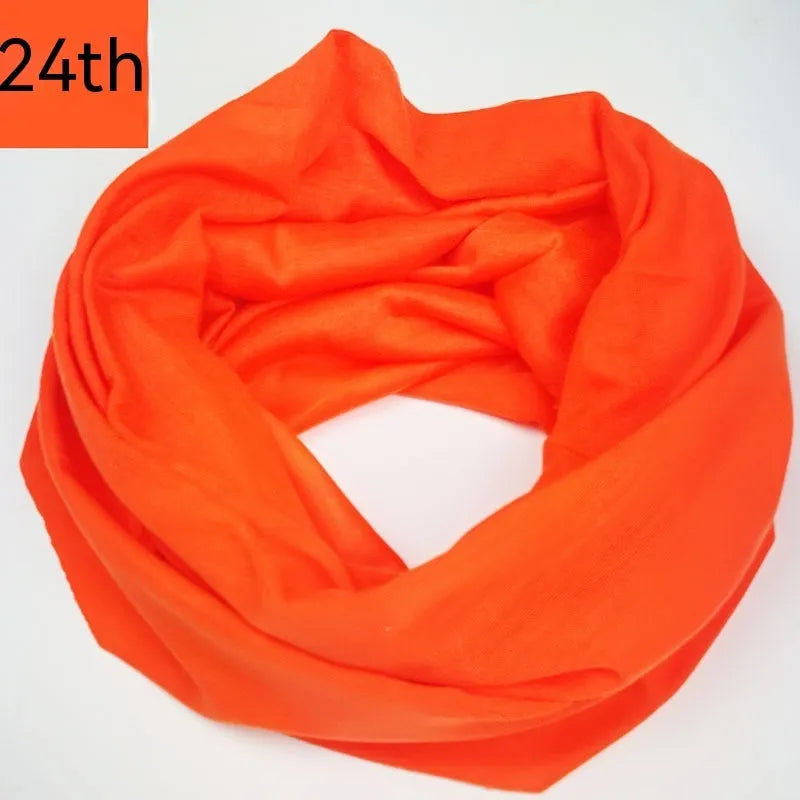 Seamless polyester magic headscarf for outdoor sports in multiple colour options