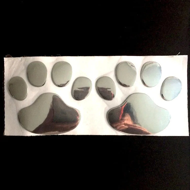 PVC car sticker with hand shape and dog footprints for bumper scratch coverage