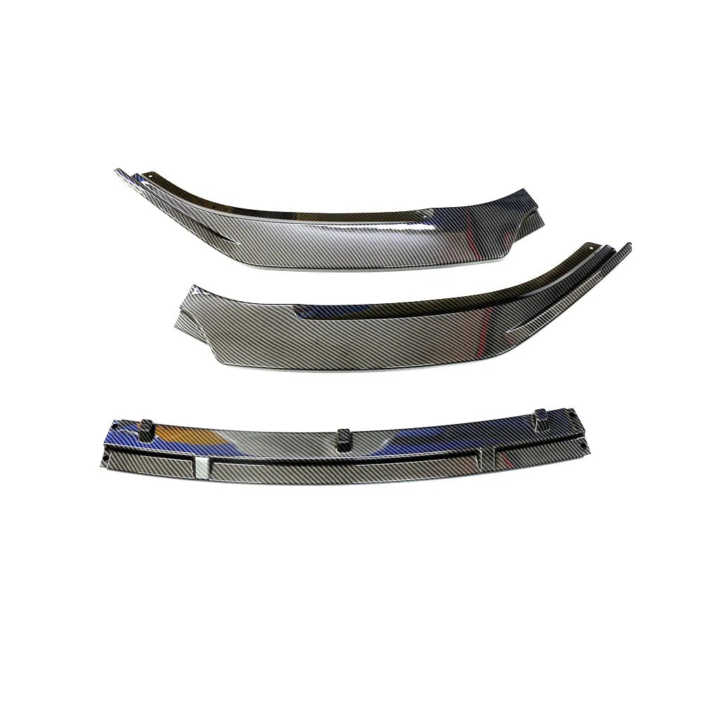 Unksera car rear spoiler retrofit kit in three-section carbon braze pattern design for 14-19 vehicles