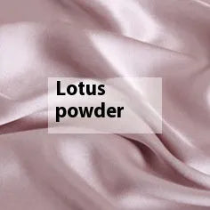 Silk double-sided duvet cover in solid colours Lotus Pink, pea green, bright brown, mysterious purple, white, and silver blue.