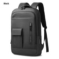 Men's lightweight Oxford cloth business backpack with slim design and visible sewing line details
