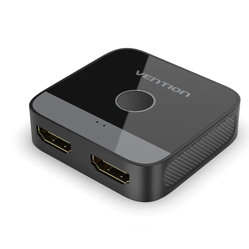 Grey computer distributor cable separator for HD audio video conversion between computer and television