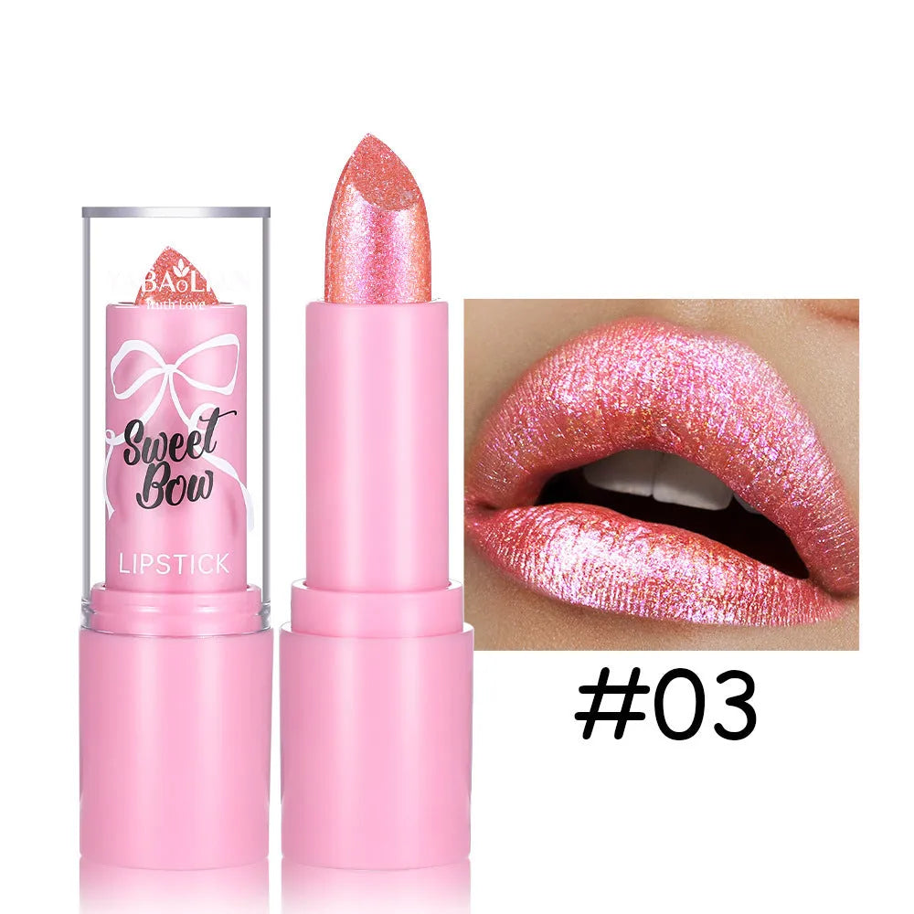 Sweetheart Bow Diamond Lipstick in Starlight Diamond series with six colour options
