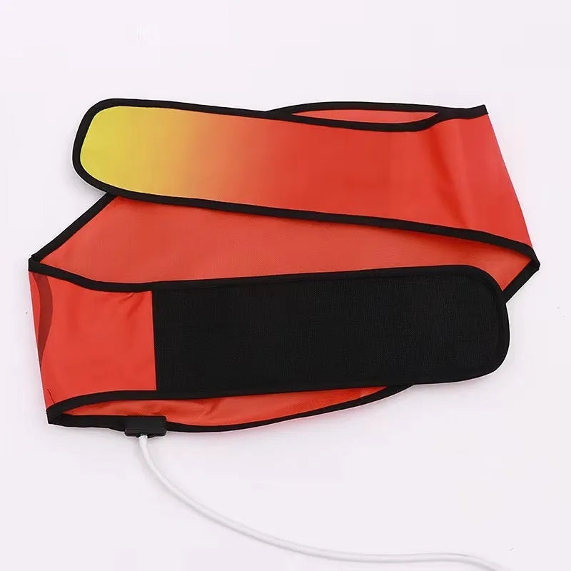 Sauna waist support belt with hot compress massage function for yoga exercise