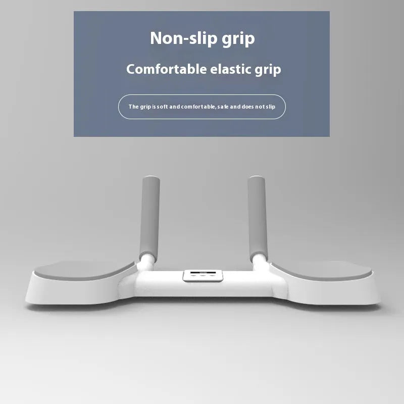 White flat support trainer with alloy aluminium tube frame on a plain background.