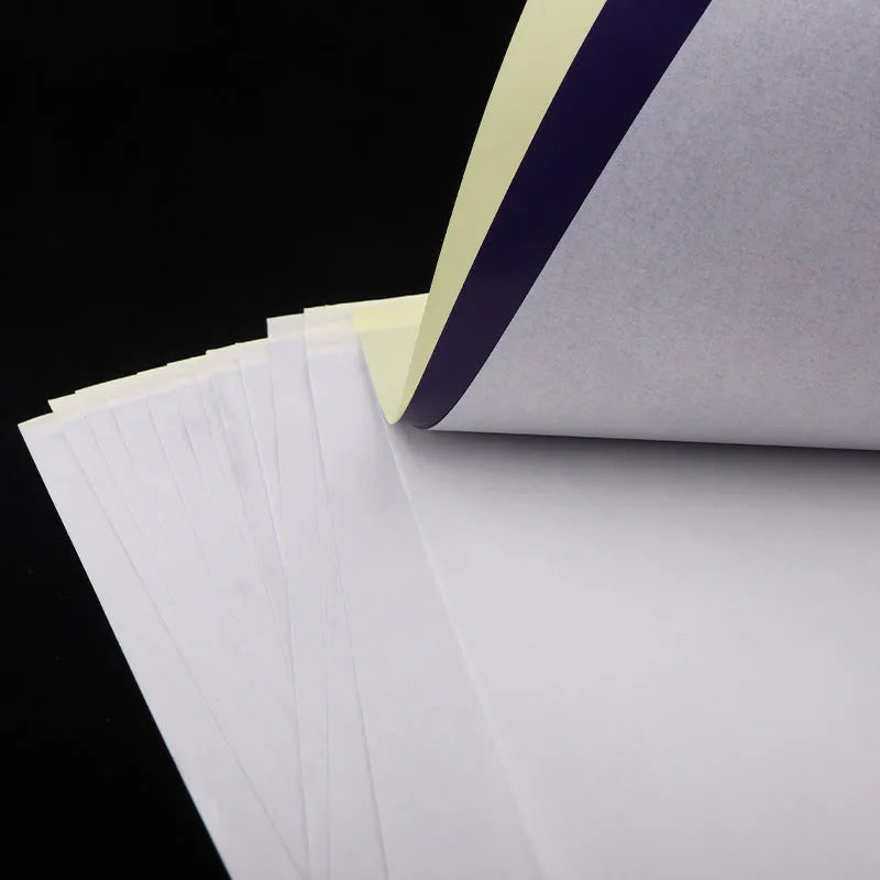 A4 tattoo transfer paper with clear lines for artwork transfer using paste gel