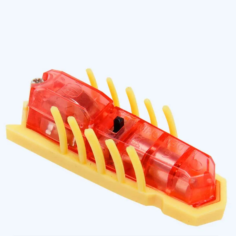 Electric bug cat toy with PVC construction and motorised walking legs for interactive pet play