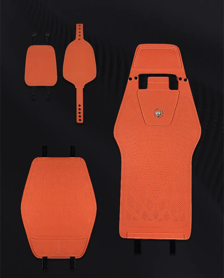 Ultra-thin tailored leather car seat cushion cover with gradient hole drilling in multiple colour options