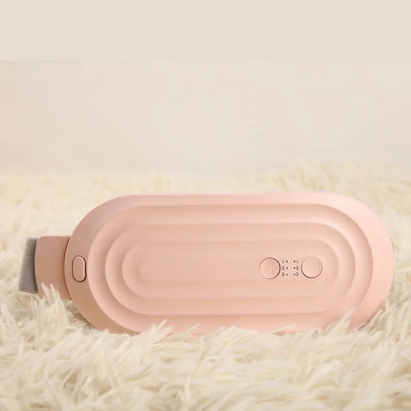 Menstrual heating pad smart warm belt with control screen in pink colour option