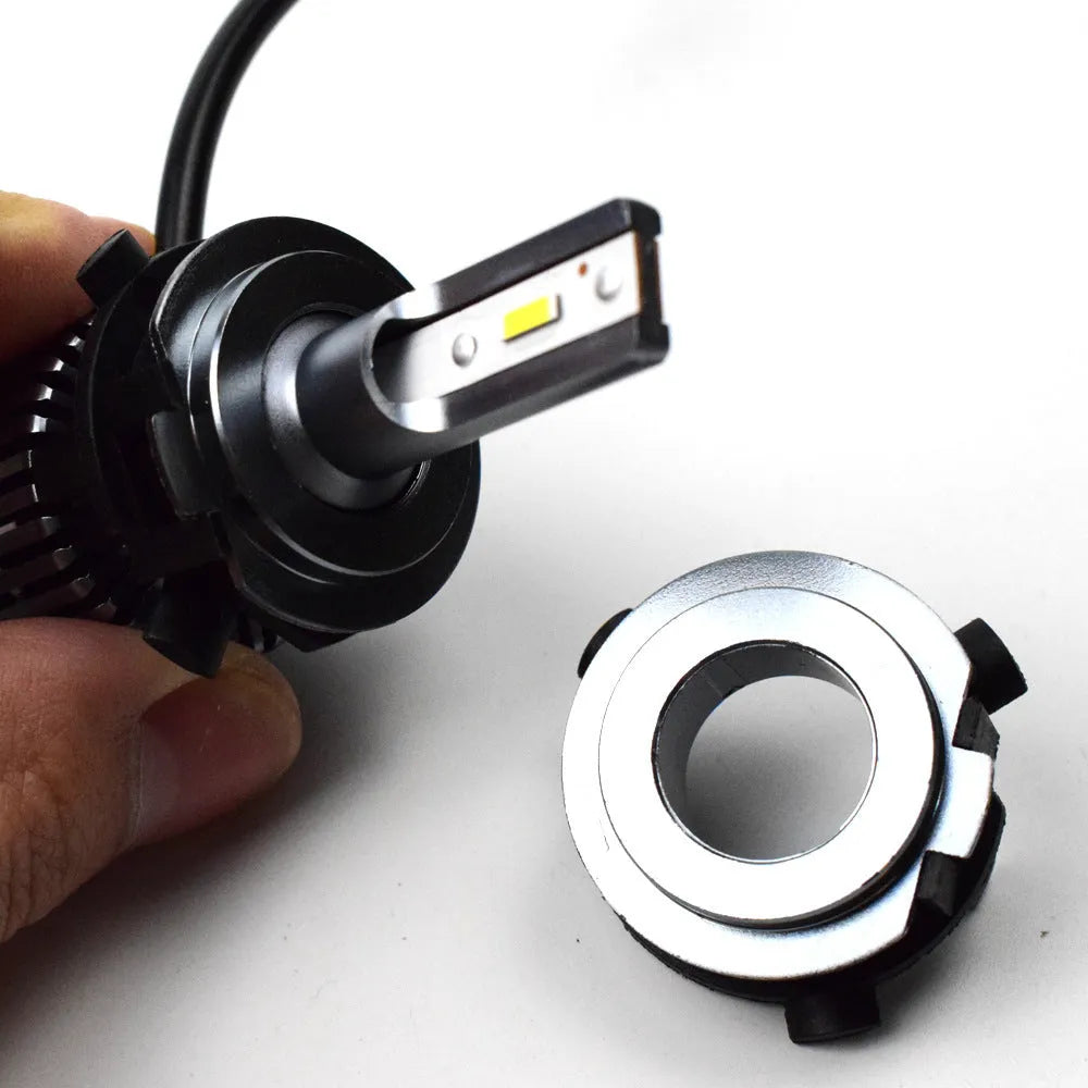 Black ABS car LED headlight card holder showing compact design for multiple vehicle models