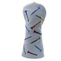Black and white PU golf wooden pole sets in three different sizes for sports and promotional use