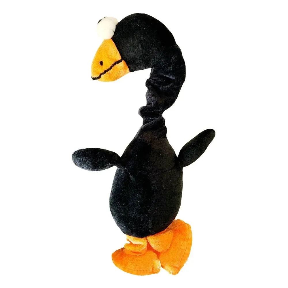 Screaming chicken sound dog toy in natural rubber with bite-resistant construction for interactive chewing play