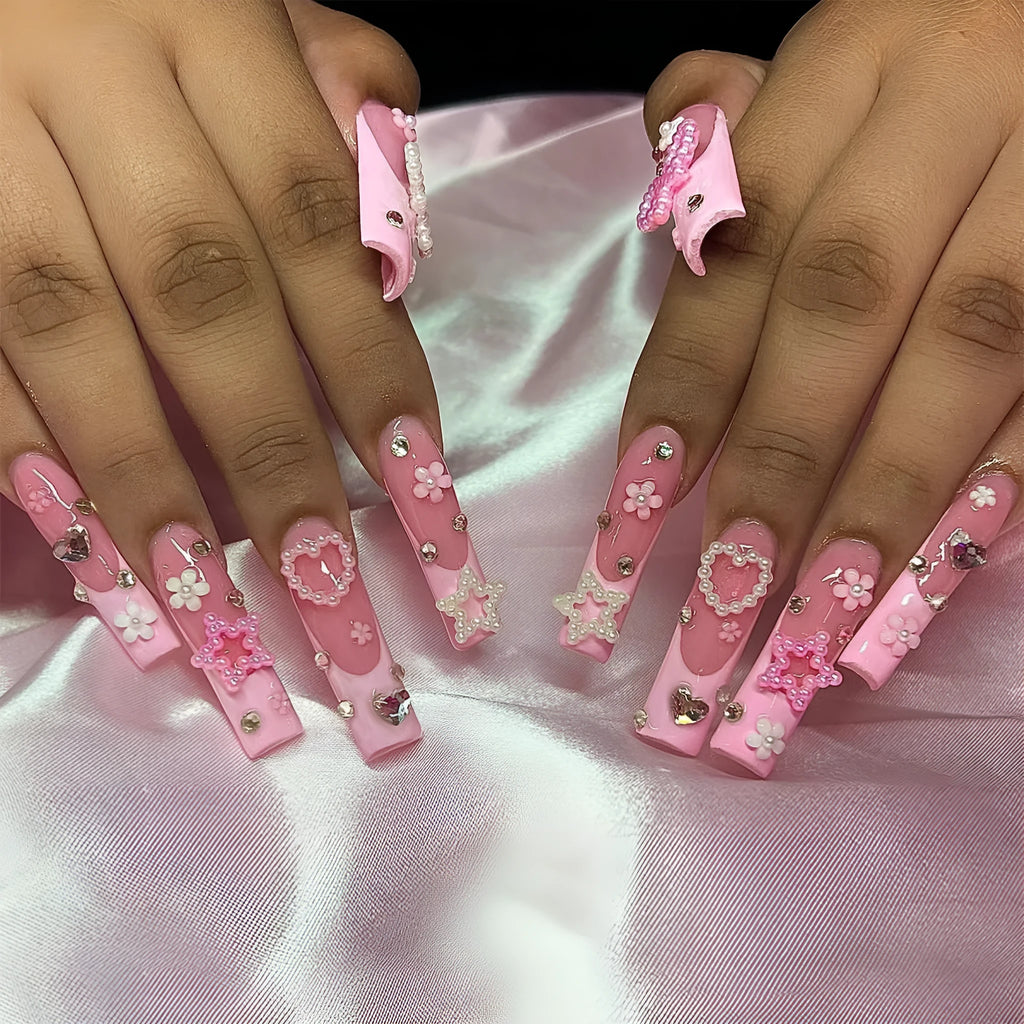 Super long French spot drill bow for nails in colour XB-70-48 with plastic armour suit construction