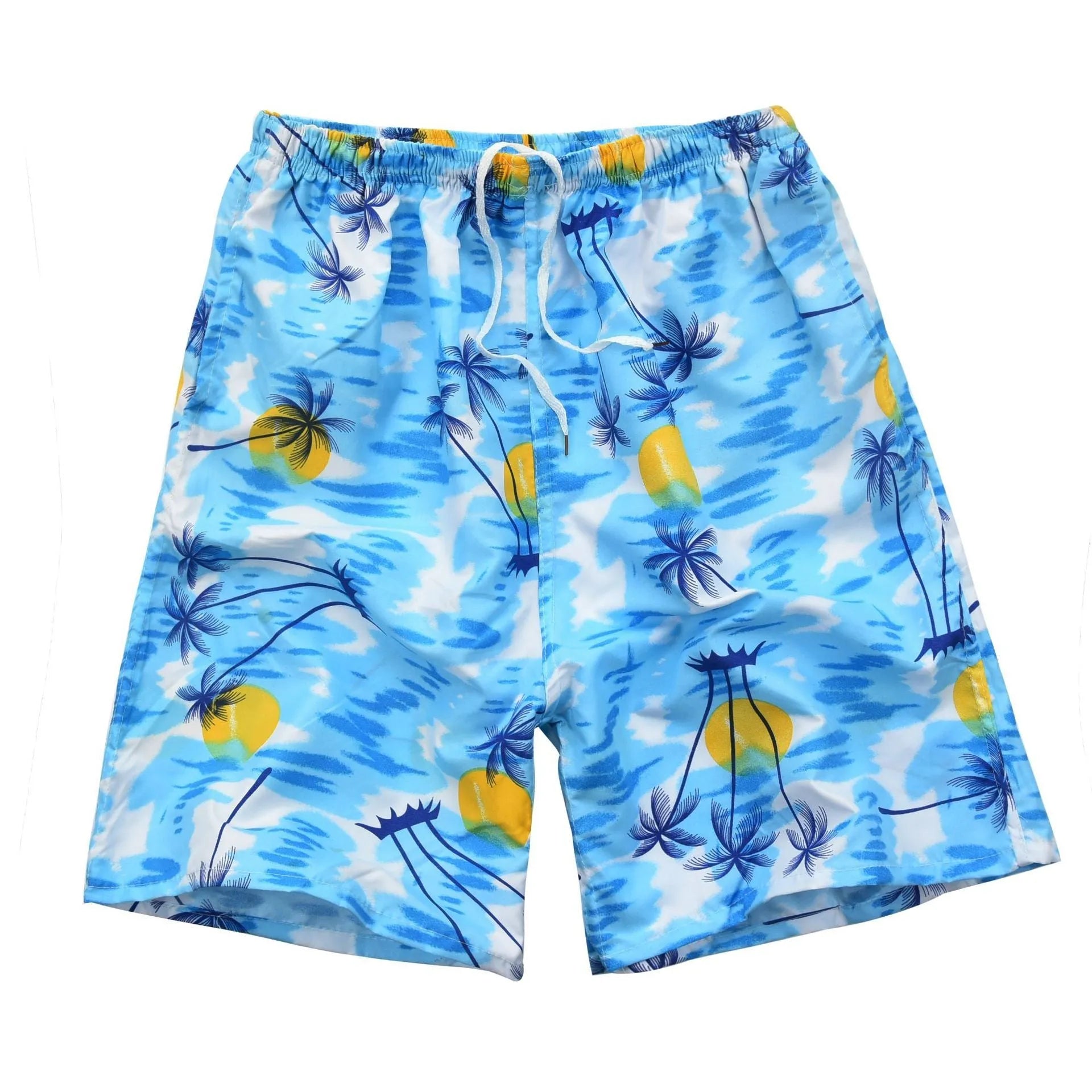 Men's floral print swimming trunks in multiple colour variations for pool and beach wear