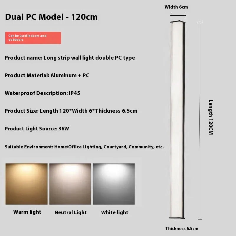 Modern simple outdoor wall lamp for villa hotel courtyard entrance lighting