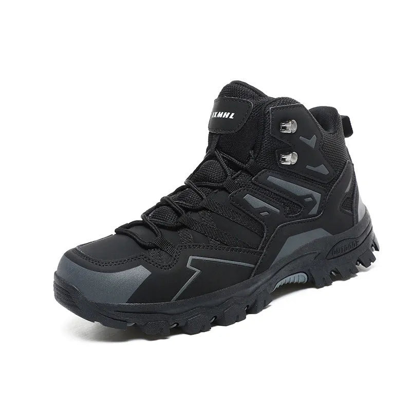 Low-top hiking sneakers in flannel with rubber sole, shown in multiple colours