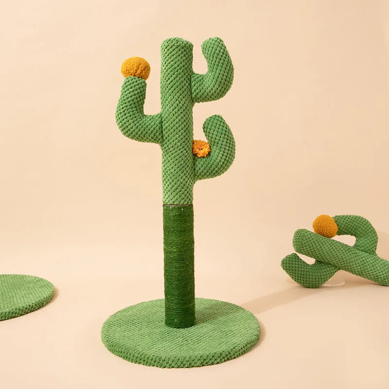 Masson Cactus or Coconut Tree design cat scratching pole with sisal surface for claw grinding.