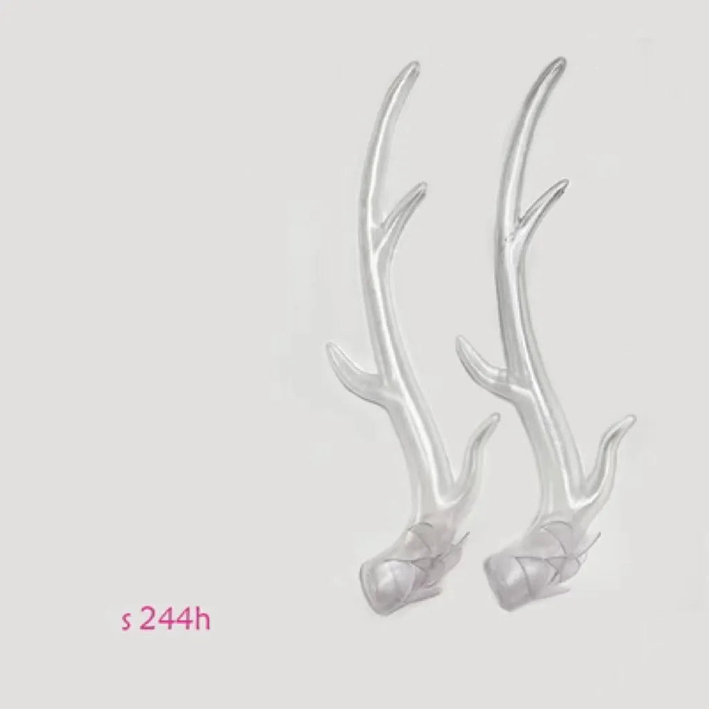 Resin dragon horn helmet decorations for motorcycle and scooter customisation in multiple colours