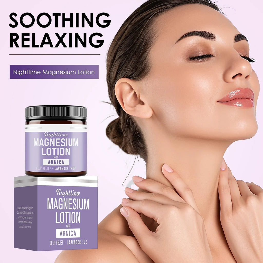 150ml magnesium body butter cream jar with shea butter and grape seed oil ingredients