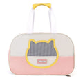 Oxford cloth foldable cat backpack in blue colour with mesh ventilation panels