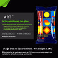 Three rolls of glutinous rice wallpaper glue in packaging, formaldehyde-free adhesive for wall sticking