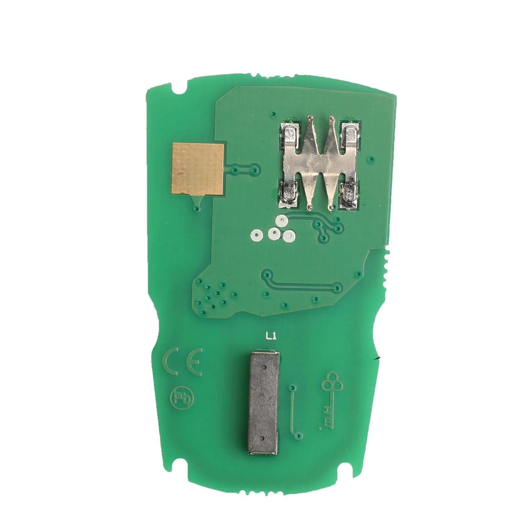BMW CAS3 semi-intelligent remote car key fob with three buttons, metal and plastic construction.