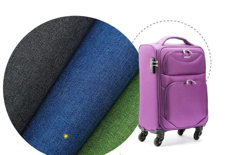 Polyester ant cloth fabric for luggage and furniture covers in black, blue, or green.