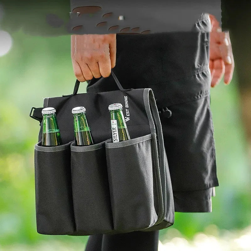 Black and blue orange bicycle double-sided drink storage bag with 2 litre capacity