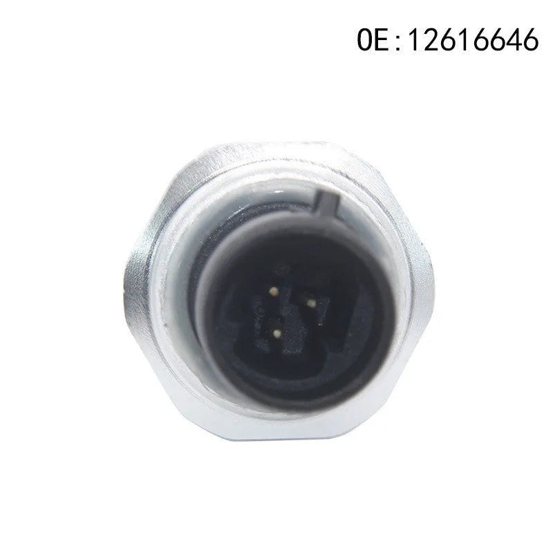 Silver metal fuel pressure sensor for GM vehicles with part numbers 12616646, 12677836, D1846A