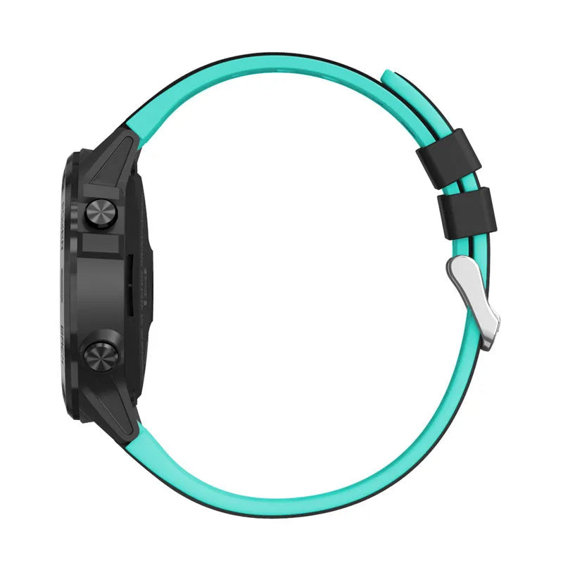 Outdoor sports smart watch with 1.3-inch screen and blue silicone wrist strap.