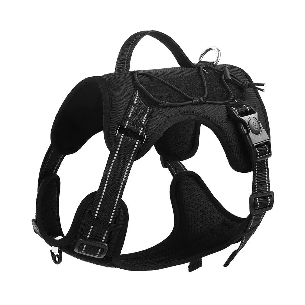Reflective dog vest harness with hand-holding rope attachment in multiple colours and sizes