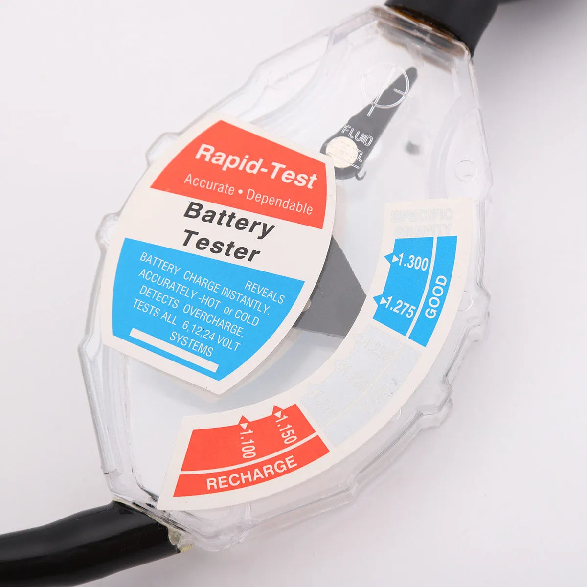 Suction electrolyte hydrometer tool for lead acid battery testing