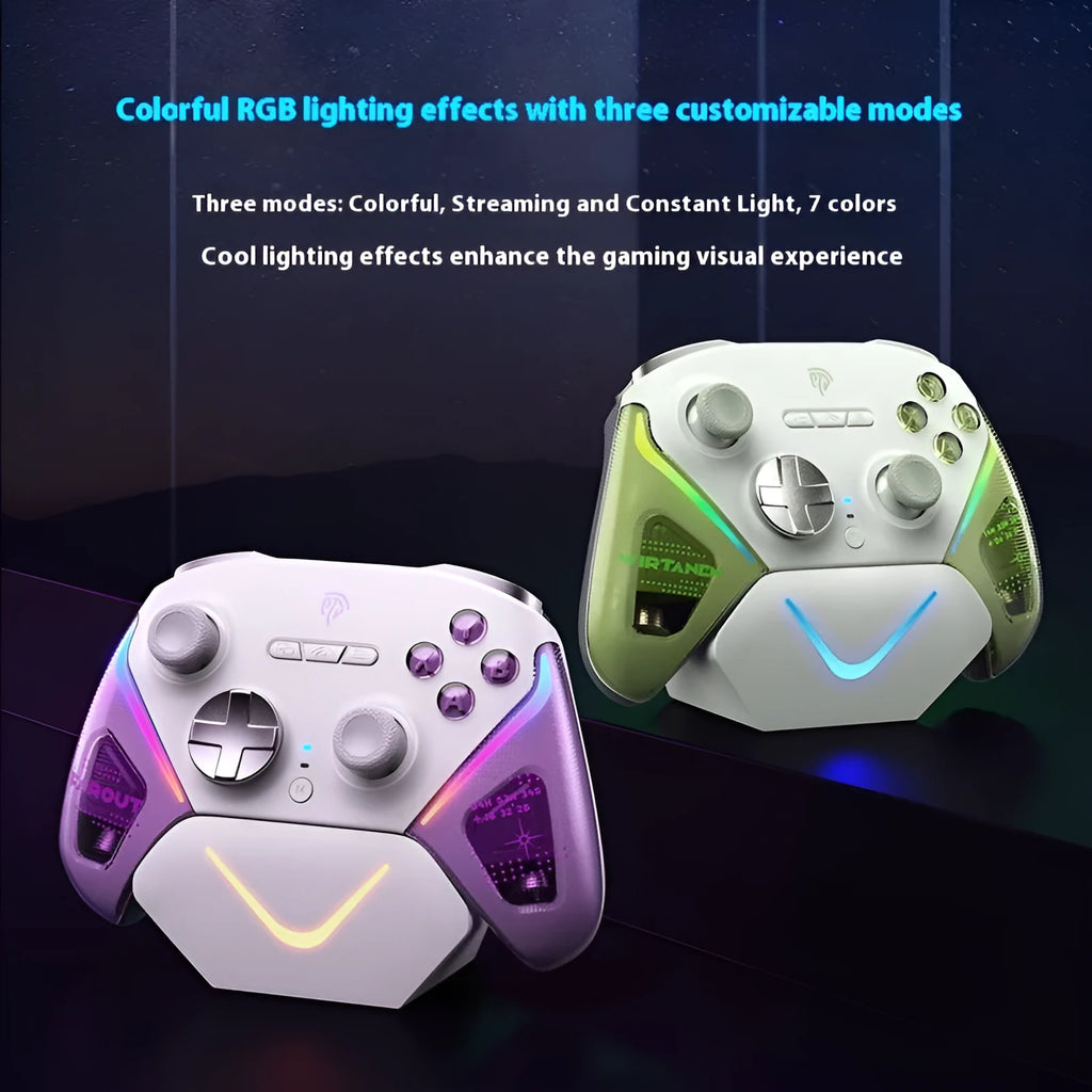 Rocker Smart Startstop Charging Base gaming controller in black, green, or purple colour options