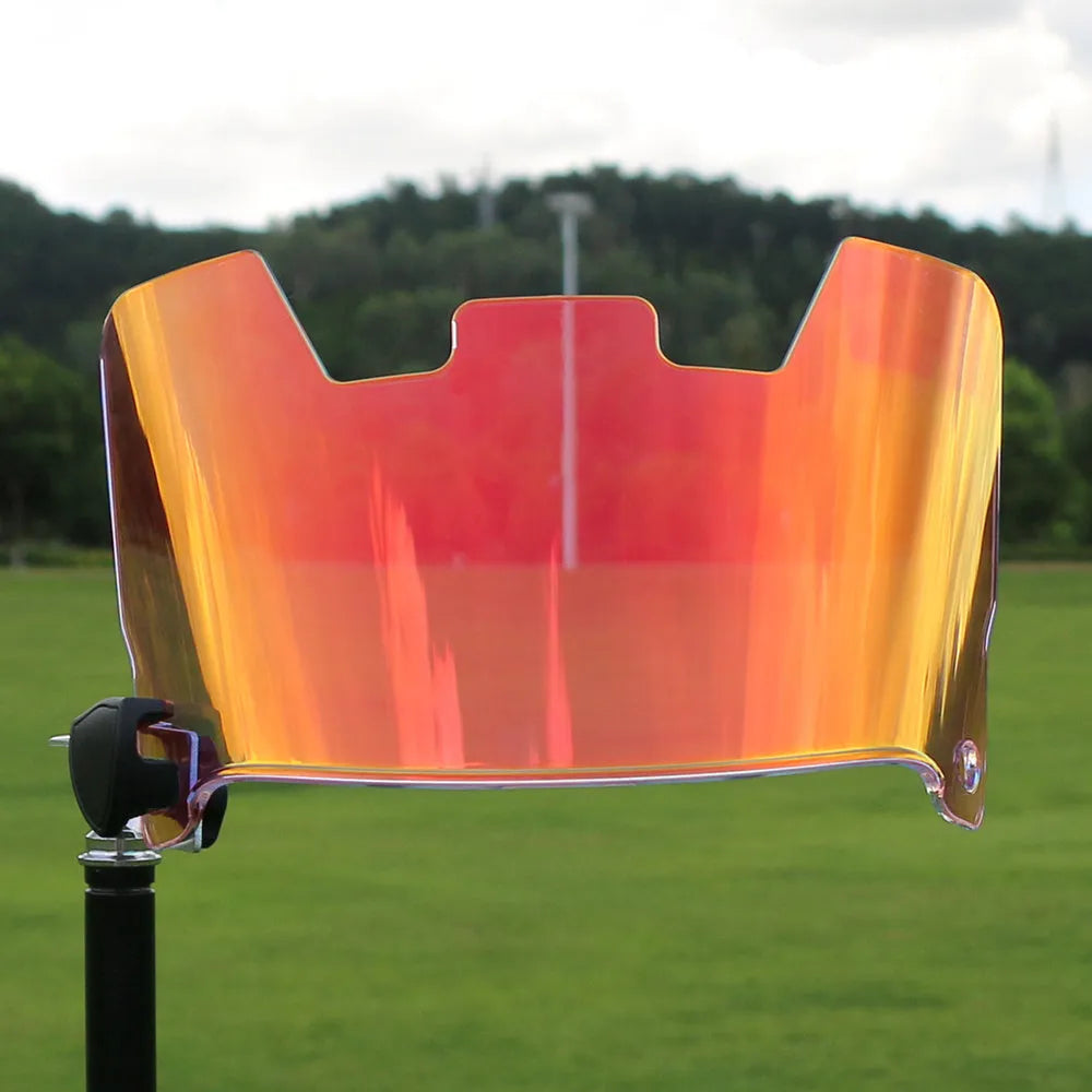 Rugby helmet goggles for American style helmets with multicolour options and tool-free installation