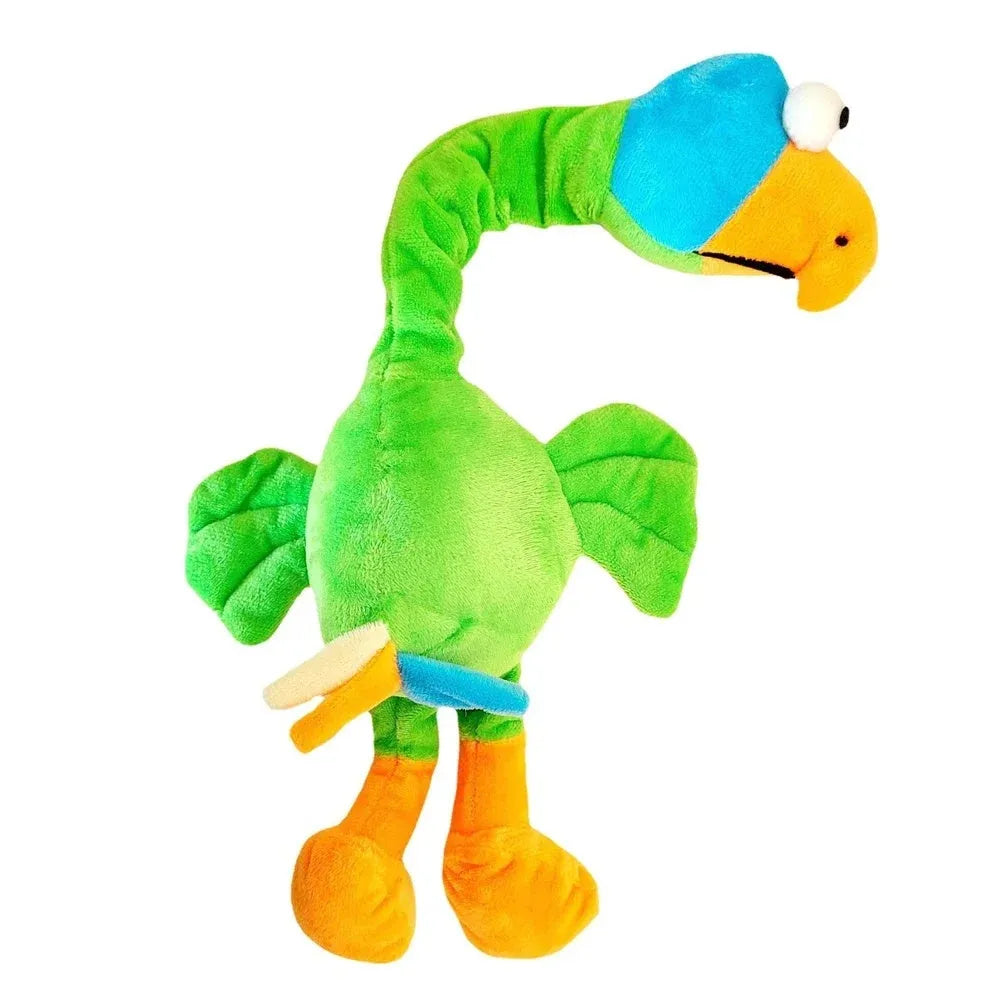 Screaming chicken sound dog toy in natural rubber with bite-resistant construction for interactive chewing play