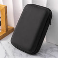Black EVA PU waterproof storage bag for headset and cables with cold press forming