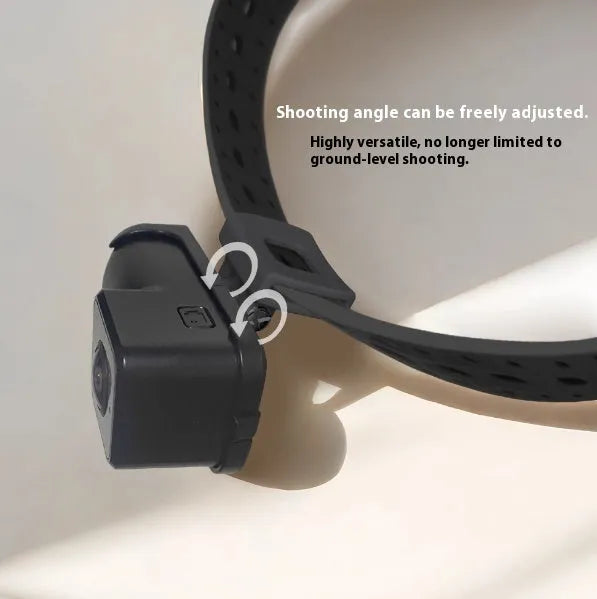 Black wifi camera neckband wireless recorder with TYPE-C port