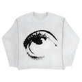 Street hipster style organic cotton V-neck pullover sweater in multiple sizes