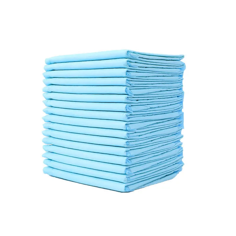 Pack of disposable pet urinal pads showing bamboo charcoal and standard models in S, M, L, XL sizes