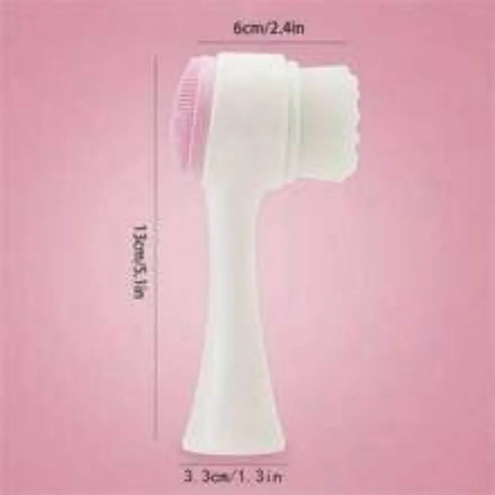 Blue pet paw brush with nylon bristles for grooming dogs and cats