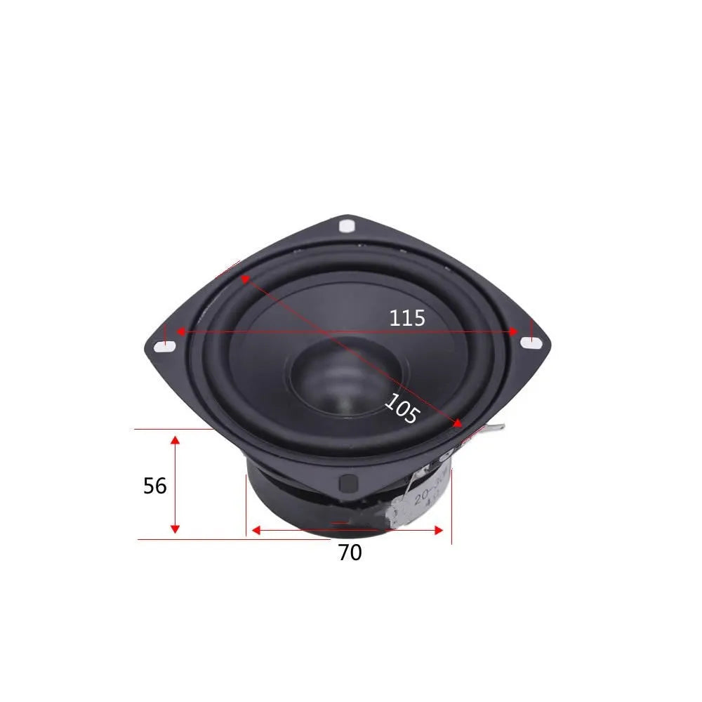 4-inch bass coaxial car horn speaker with magnet construction for General Motors vehicles