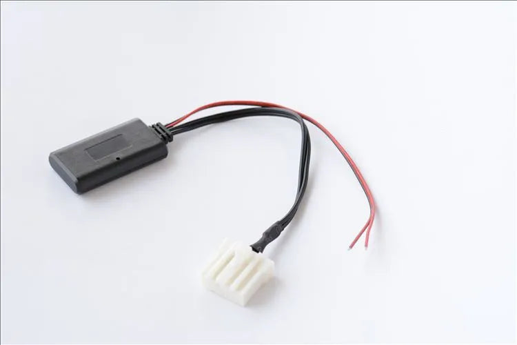 Black JieRui Bluetooth audio cable for Mazda cars 2006 onwards with MEDIA button.