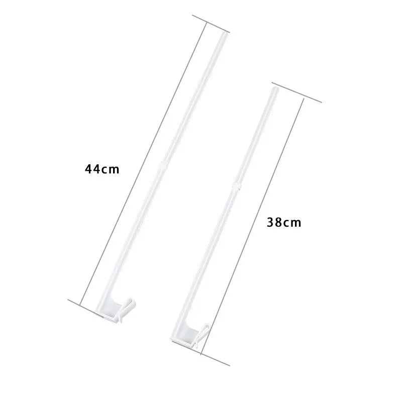 White PP plastic car window flag clips mounted on vehicle glass