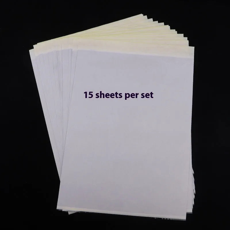 A4 tattoo transfer paper with clear lines for artwork transfer using paste gel